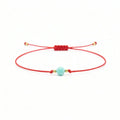 String bracelet with AMAZONITE