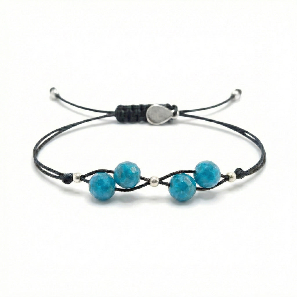 Cord bracelet with APATITE