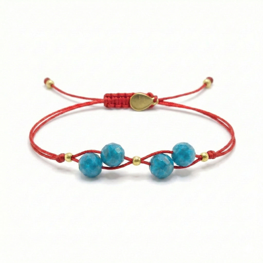 Cord bracelet with APATITE