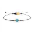 Cord bracelet with APATITE