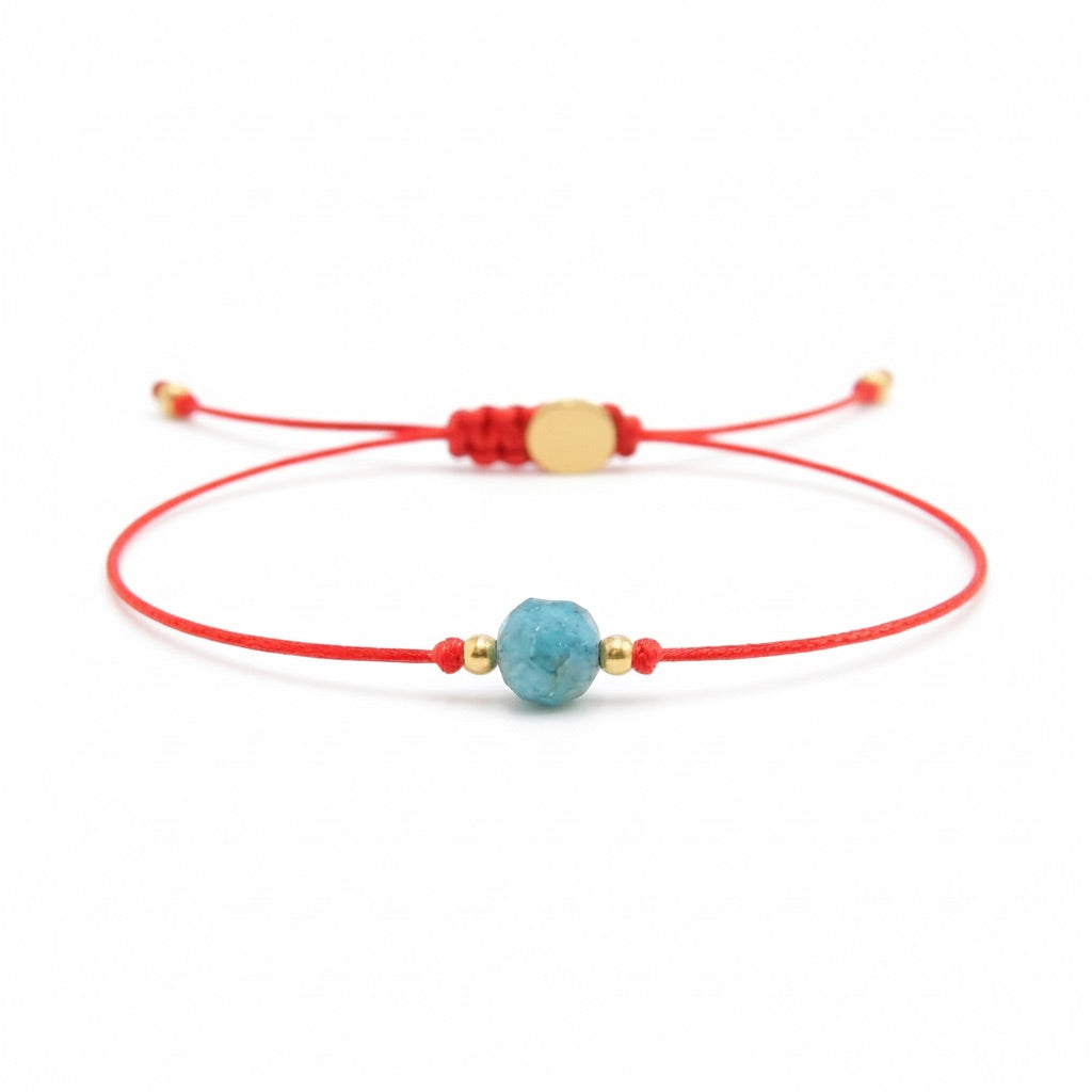 Cord bracelet with APATITE