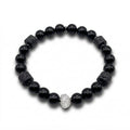 Men's bracelet LAVA BLACK ONYX HERKIMER