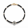 Bracelet with TOURMALINE AND HERKIMER DIAMOND
