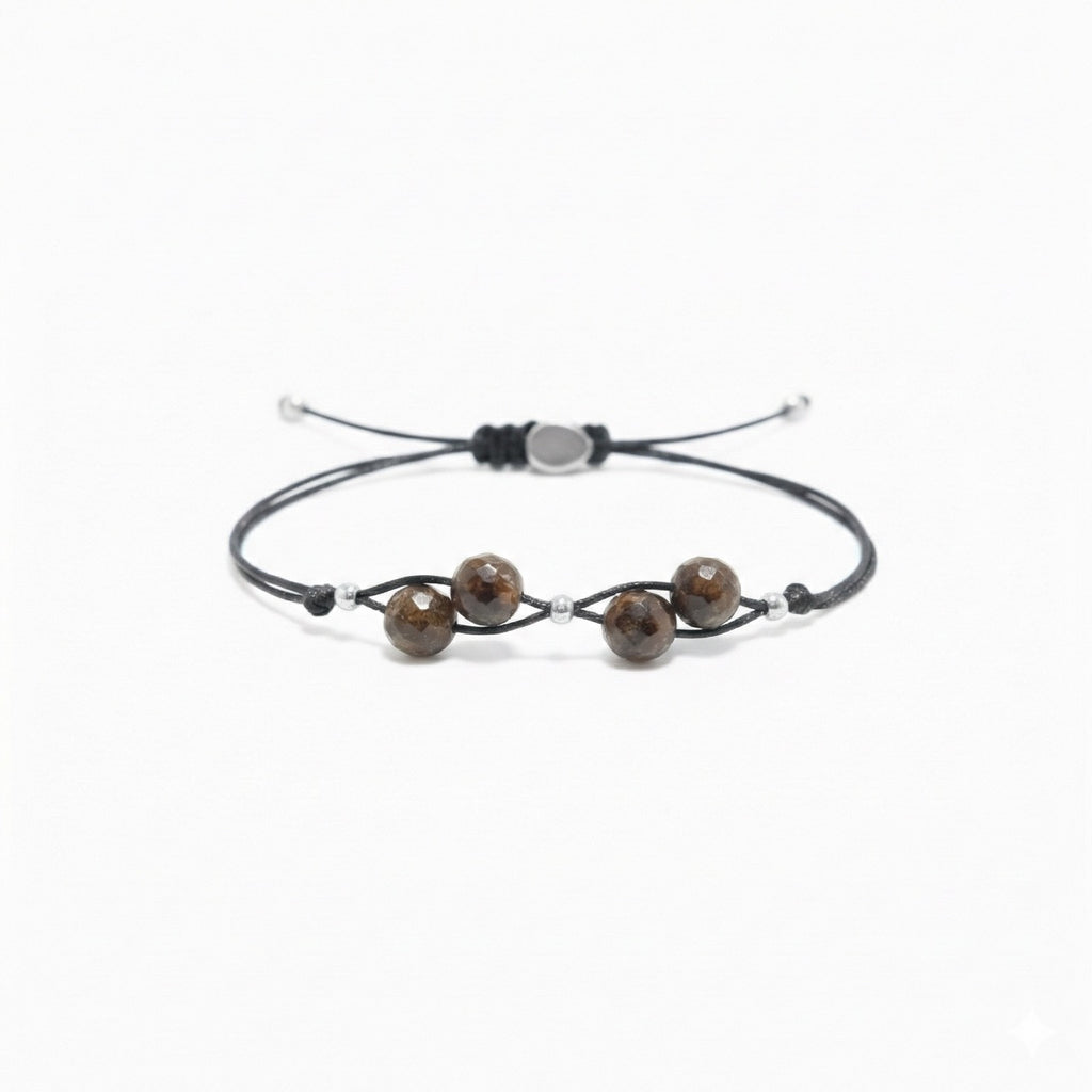 BRONZITE cord bracelet