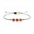 String bracelet with AMBER
