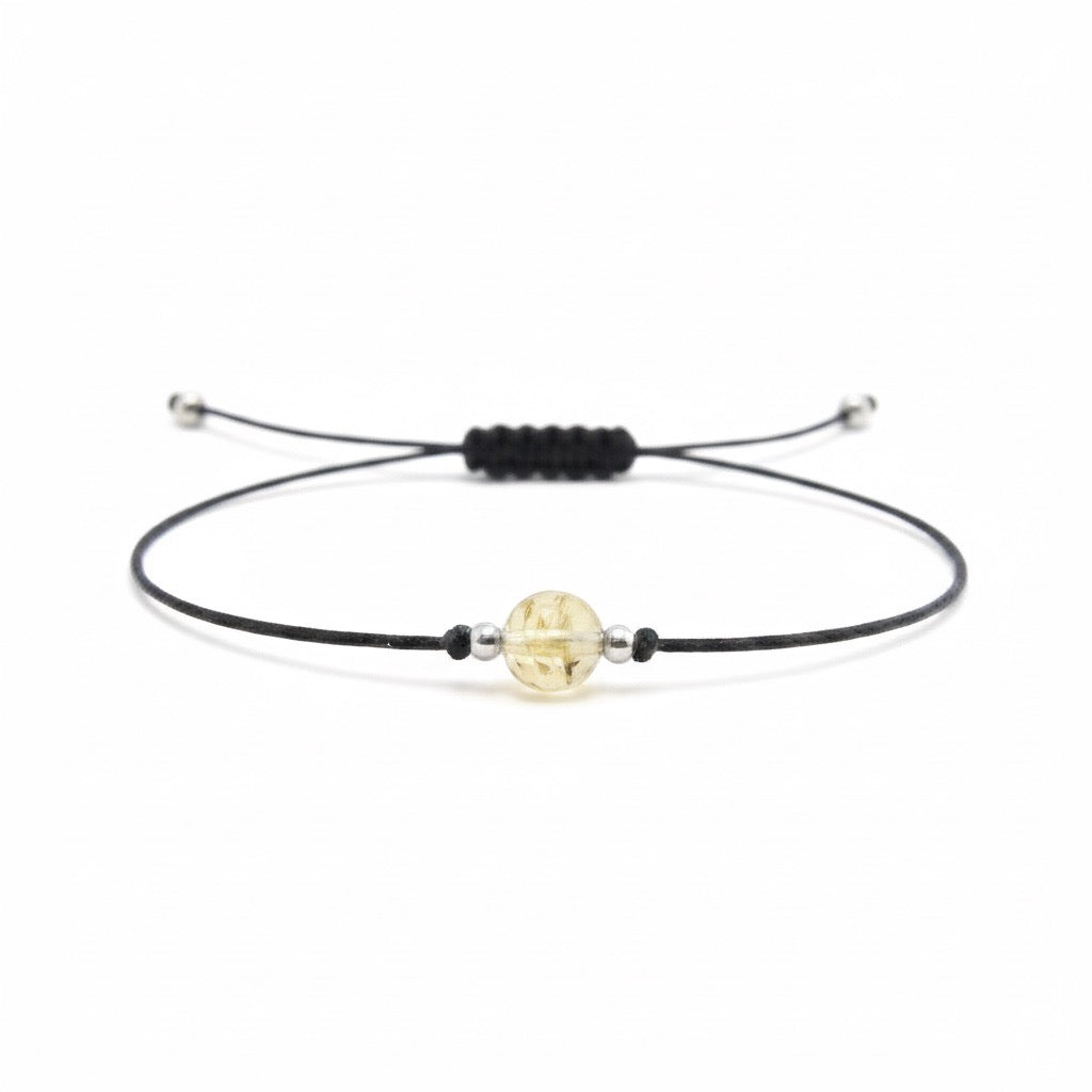 String bracelet with CITRINE