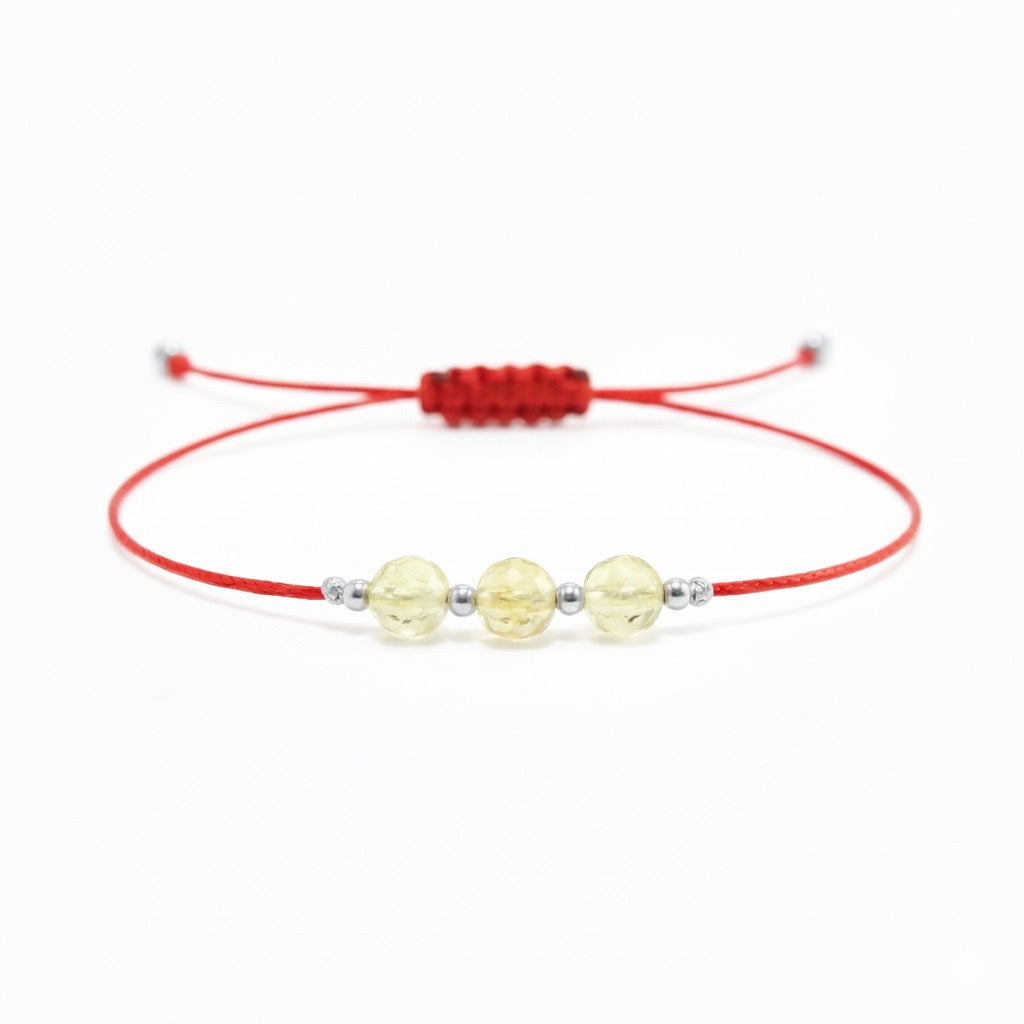 String bracelet with CITRINE