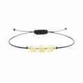 String bracelet with CITRINE