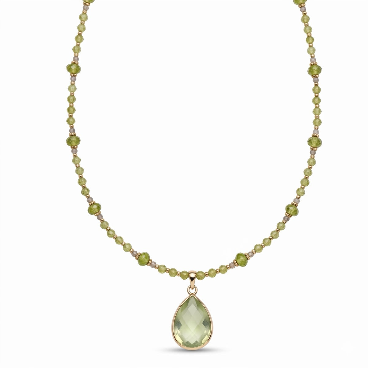 Naszyjnik OLIWIN (PERIDOT) i AMETYST