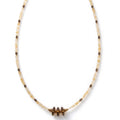 CITRINE SMOKY QUARTZ necklace