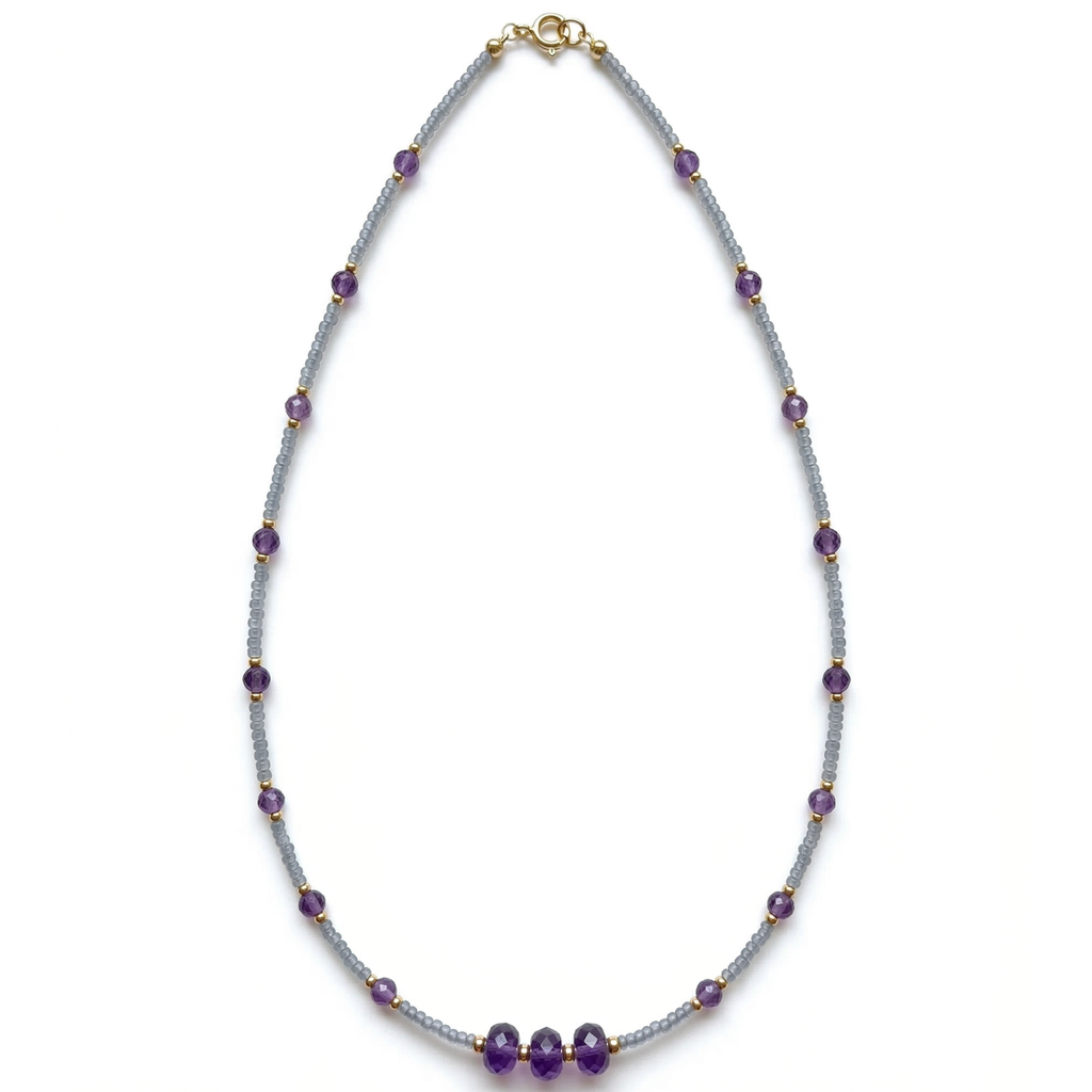 LABRADORITE AMETHYST Necklace