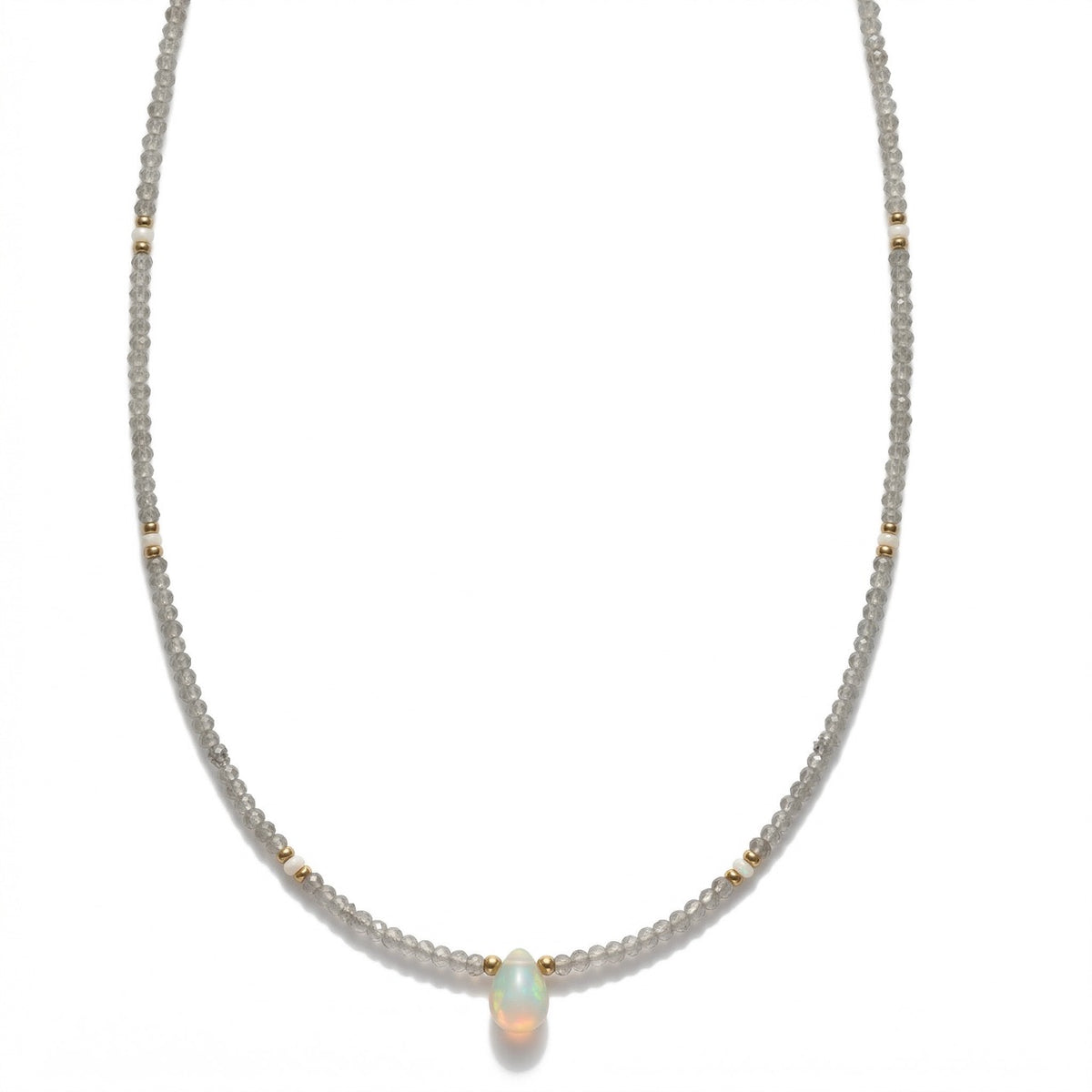 Naszyjnik OPAL LABRADORYT