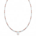 OPAL, ROSE QUARTZ AND ROCK CRYSTAL necklace