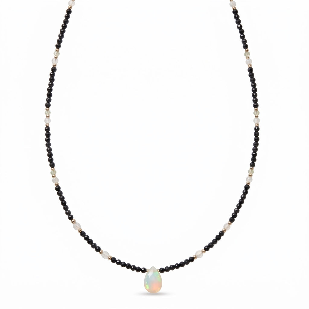 Naszyjnik TURMALIN OPAL