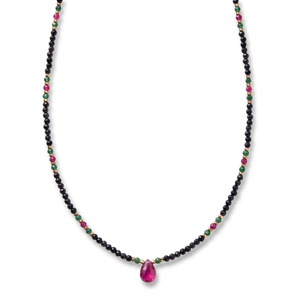 TOURMALINE RUBY BRIOLETTE Necklace