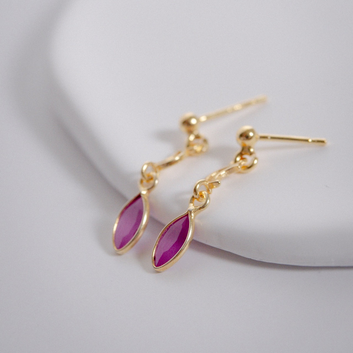 "Moon" RUBY earrings