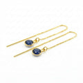 Threader earrings with SAPPHIRE