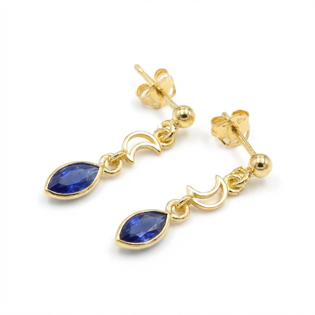 "Moon" SAPPHIRE earrings
