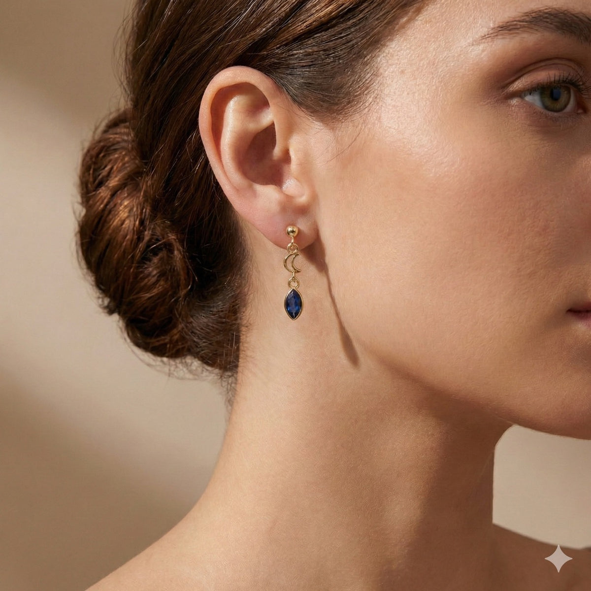 "Moon" SAPPHIRE earrings